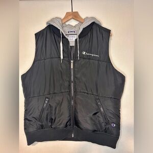 CHAMPION brand hooded puffer vest
